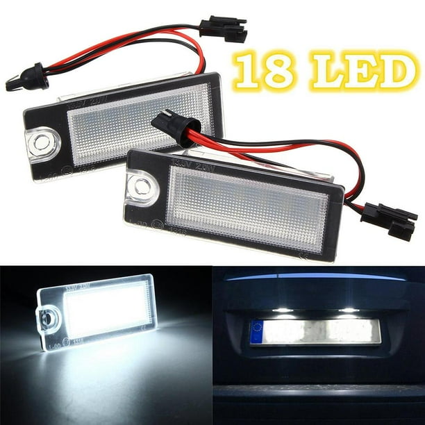 Pair 18 LED License Plate Light White Bulbs Lamp Kit for Volvo S80 V70 XC70 S60 Pair 18 LED License Plate Light White Bulbs Lamp Kit for Volvo S80 V70 XC70 S60